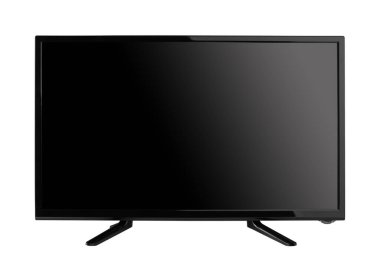 Beyaz arkaplanda izole edilmiş Windscreen öncülüğünde veya lcd internet TV monitörü