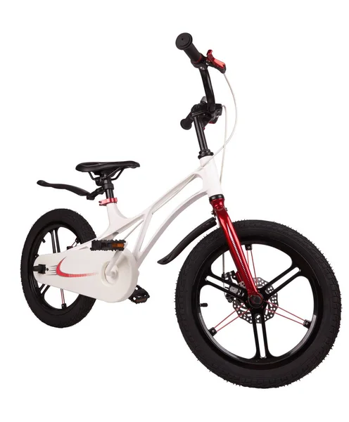 Bicicleta Para Crianças Isoladas Fundo Branco — Fotografia de Stock