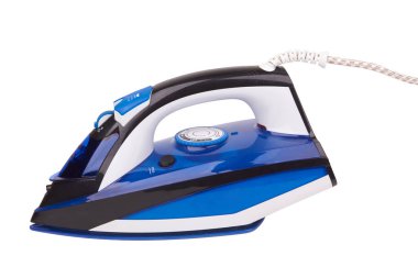 Beyaz arkaplanda izole edilmiş yeni ütü