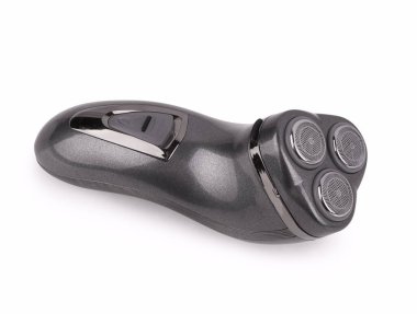 Beyaz arkaplanda elektrikli jilet izole edildi