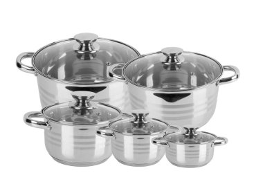 Krom kapağı beyaz arkaplanda izole edilmiş