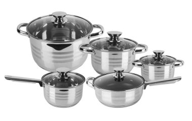 Krom kapağı beyaz arkaplanda izole edilmiş