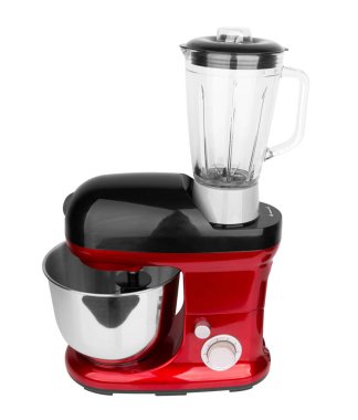 Gıda işlemcisi beyaz arkaplanda izole edildi