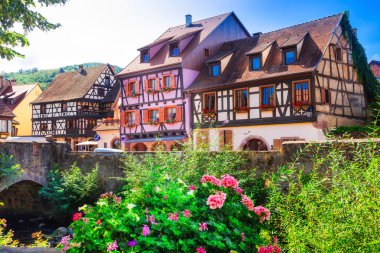 Kaysersberg- one of the most beautiful villages of France , Alsace. clipart