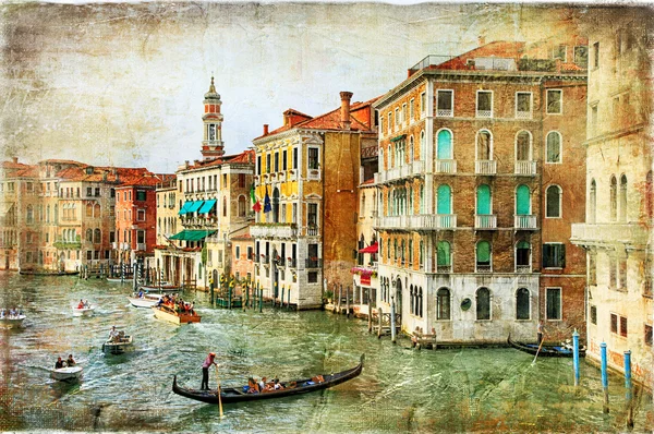 Schöne romantische Kanäle von Venedig — Stockfoto