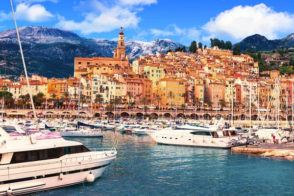 Colorful Menton - holidays in south of France — Stock Photo, Image