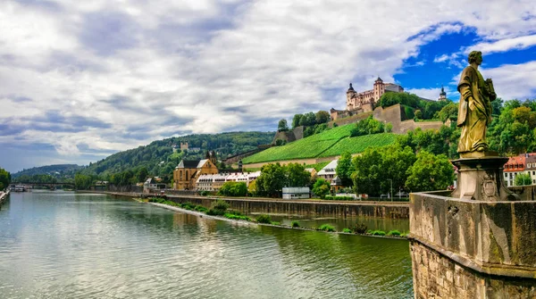 Landmarks and beautiful towns of Germany - Wurzburg — Stock Photo, Image