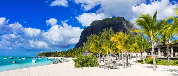 Muhteşem tropik tatil - lüks plajları, Mauritius Adası — Stok fotoğraf