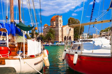 Güzel Yunan Adaları yelken-Aegina, Saronics çekici