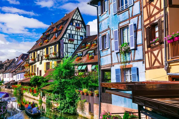 Самые красивые красочные города - Кольмар в Эльзасе, Франция — стоковое фото