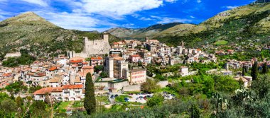 Itri - güzel Ortaçağ village(borgo) Lazio bölgesinde, İtalya