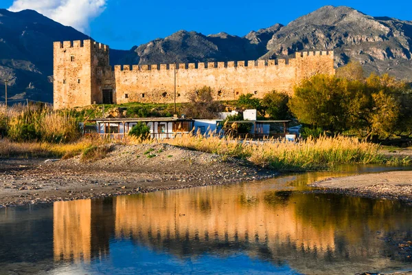 Frangokastello fortress in Crete island. Greece — Stock Photo, Image