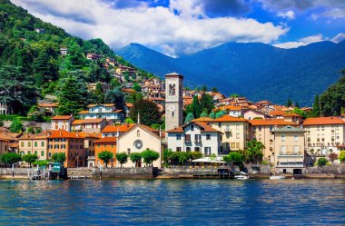 doğal köy Torno güzel Lago di Como İtalya kuzeyinde