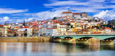 landmarks of Portugal - beautiful Coimbra town clipart
