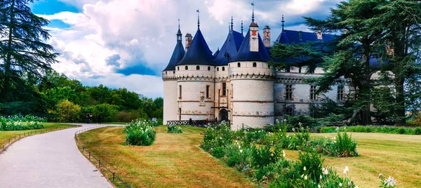 Nejkrásnější hrady a zámky Francie série - Chaumont-sur-Loire — Stock fotografie