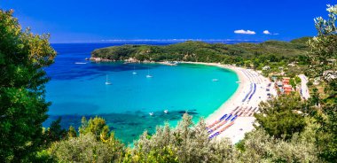 Yunan tatil - turkuaz güzel plaj Parga Valtos