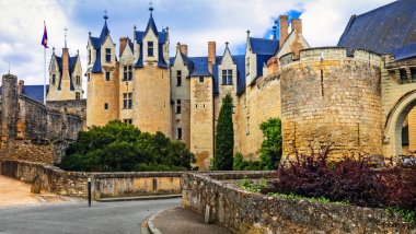 Medieval castles of Loire valley - Montreuil-Bellay. France clipart