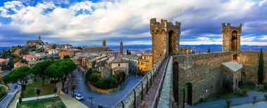 Landmarks of Italy - medieval town Montalcino, famous wine region,Tuscany,Italy. clipart