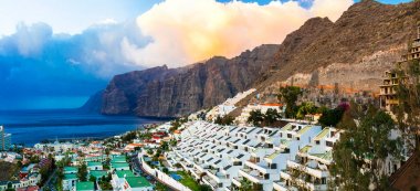 Tenerife, Los Gigantes. Kanarya Adaları, İspanya.