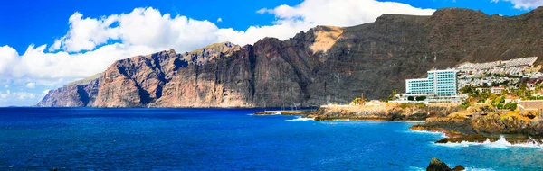 Tenerife Vakantie Bezienswaardigheden Indrukwekkende Rotsen Van Los Gigante Spanje — Stockfoto