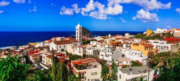 Tenerife Színes Város Garachico Tereptárgyak Kanári Szigetek — Stock Fotó