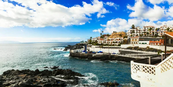 Colorful Puerto Santiago Village Tenerife Island Spain — стоковое фото