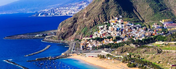 Tenerife Holidays Canary Islands Beautiful View Las Teresitas — Stock Photo, Image