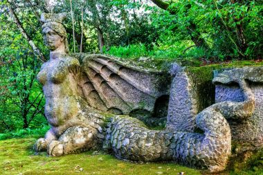 Bomarzo - İtalya yerlerinden canavarlar park