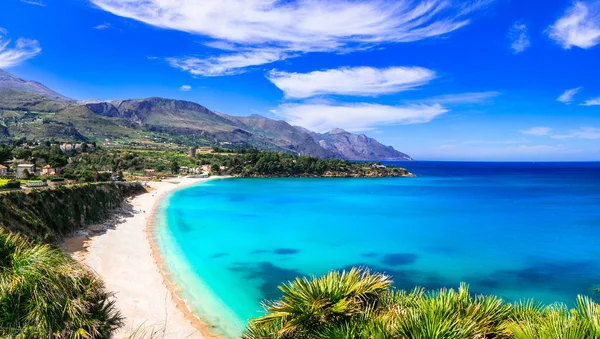 Vacanze italiane.Migliori spiagge dell'isola di Sicilia - Scopello — Foto Stock