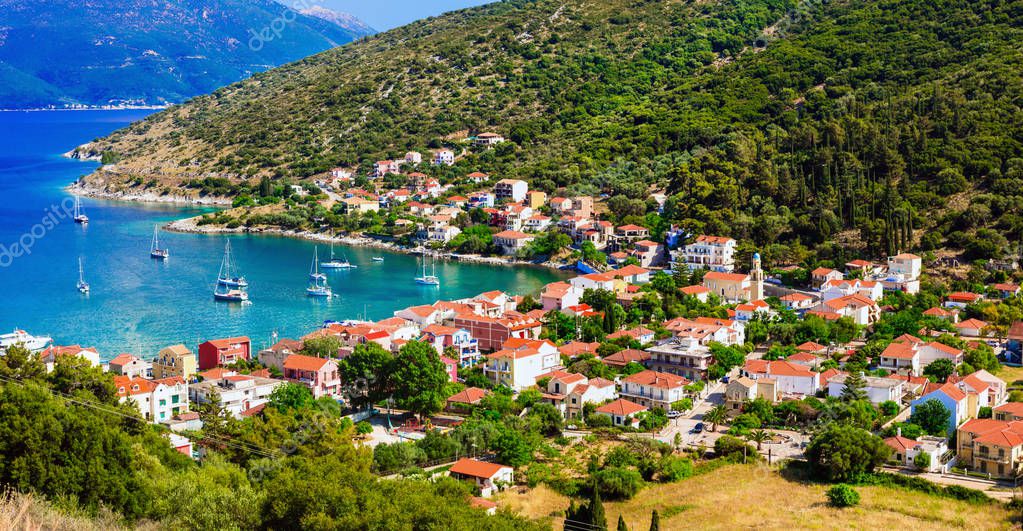 Mooie plekjes van Griekenland, Ionische eiland Kefalonia ...