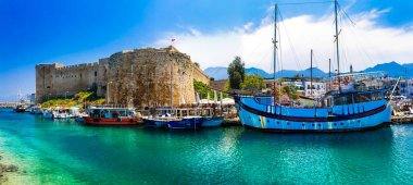 Lanmarks, Kıbrıs - Girne şehir, Kuzey yılında Ortaçağ Kalesi.