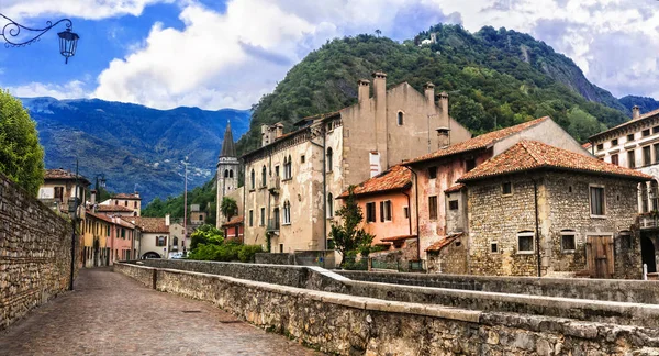 Incantevoli cittadine tradizionali del nord Italia - Vittorio Veneto . — Foto Stock