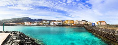 Tenerife travel - tranquil pictusresque coastal village Puertito de Guimar. clipart