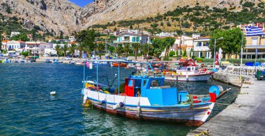 Geleneksel Yunan adaları, Chios. Vrontados balıkçı köyü. 