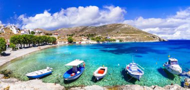Amazing Greece  - Kalymnos island, charming Vlichadia village and beach. clipart