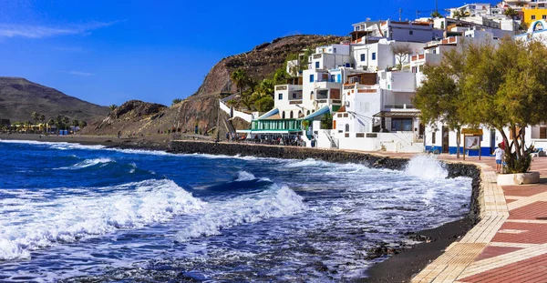 Fuerteventura dovolená - krásné pobřežní vesnice Las Playitas. — Stock fotografie