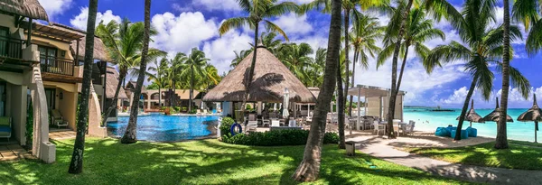 Luxus trópusi vakáció. Mauritius sziget, Belle mare — Stock Fotó