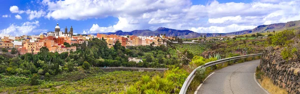 Utazás Gran Canaria - gyönyörű Aguimes városban.Spanyolország. — Stock Fotó
