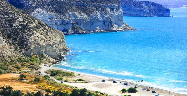 Viaggiare Nell Isola Cipro Bella Spiaggia Impessiva Kourion — Foto Stock