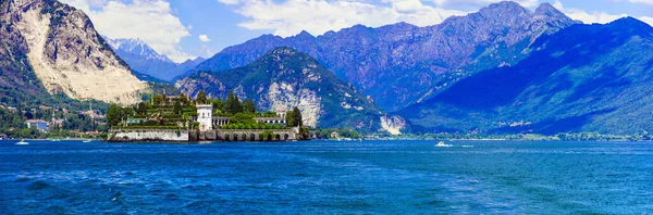 Észak Olaszország Látnivalói Jellegzetességei Lago Maggiore Gyönyörű Isola Bella — Stock Fotó