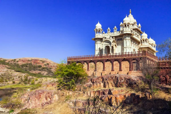 Rajastan Seyahat Simgeleri Jaswant Thada Tapınağı Jodhpur Hindistan — Stok fotoğraf