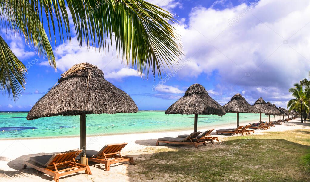 Tropical relaxing holidays in one of the best beaches of Mauritius.