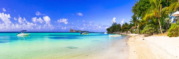 Paesaggio Tropicale Belle Spiagge Dell Isola Mauritius Cappellino Malheureux — Foto Stock