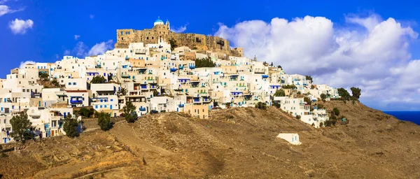 Travel Greece Beautiful Astypalea Island View Old Castle White Houses — Stock Photo, Image