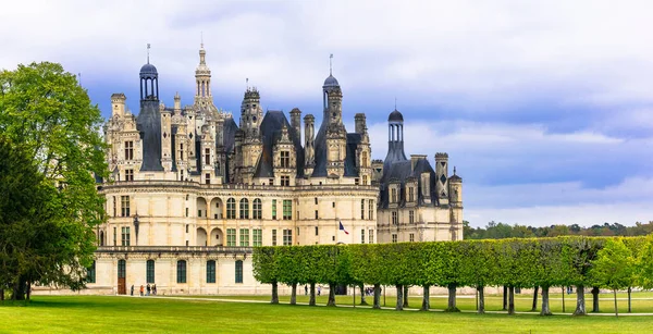 Castelo Chambord Obra Prima Arquitetura Renascentista Castelos Famosos Vale Loire — Fotografia de Stock