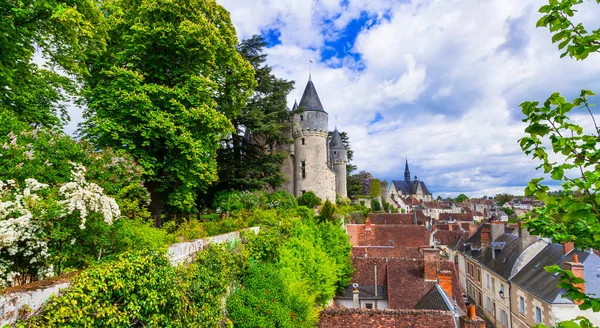 Frankrike Turism Och Resor Vackra Slott Och Medeltida Byar Loiredalen — Stockfoto