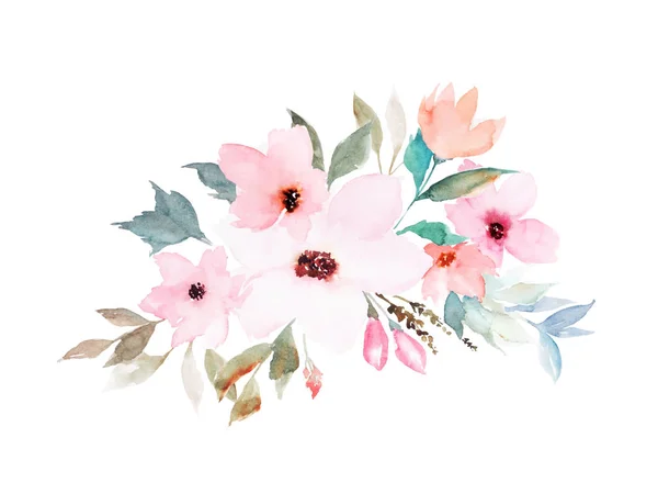 Modelo floral aquarela para cartões de casamento, convites, Easte — Vetor de Stock