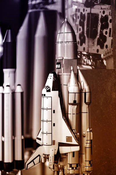 玩具太空火箭 — 图库照片