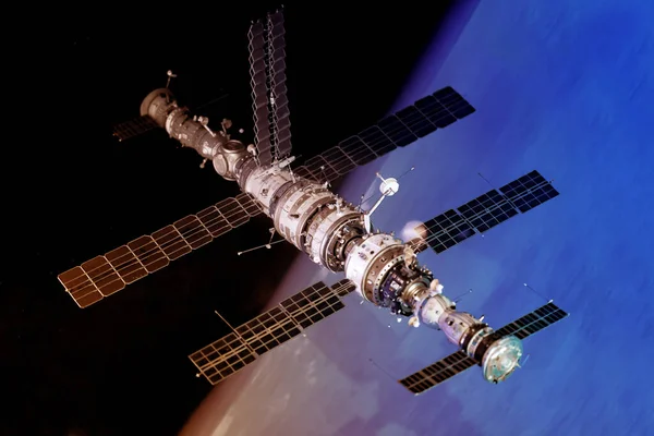 Space station Sputnik — 图库照片
