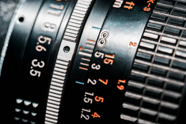 Lens photo scale — Stock Photo, Image